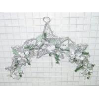 24 inches POINSETTIA /PINE MIXED SWAG