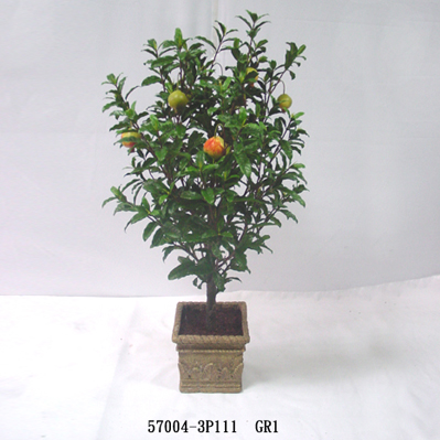 4' POME TREE W/RESIN POT