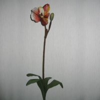 Sell 69 CM LADY SLIPPER ORCHID SPRAY X 2 W/4 LVS