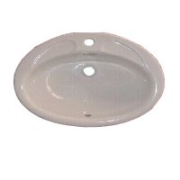Wash basin in porcelain