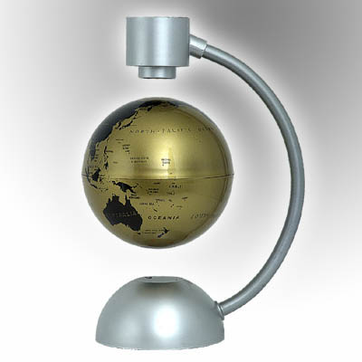 Electro-magnet floating globe