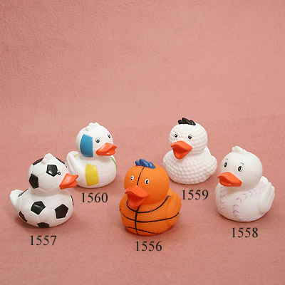 1556 - Basketball Duck,1557 - Soccer Duck,1558 - Baseball Duck,1559 - Golf Duck,1560 - Vollyball Duck