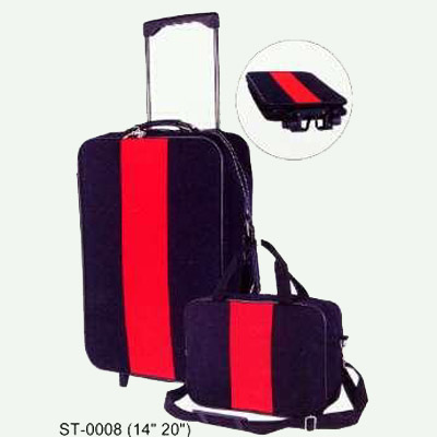 2 pcs. of 14 inches Traveling Shoulder Bag and 20 inches Folding Trolley