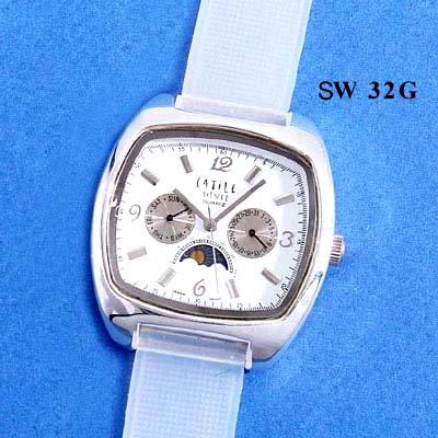 Sterling Silver Multi-Function Watch