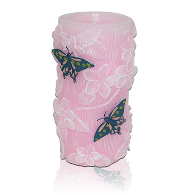 Pillar w/ Butterfly & flower