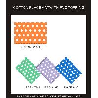 COTTON PLACEMAT WITH PVC TOPPING