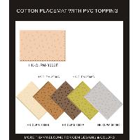 COTTON PLACEMAT WITH PVC TOPPING