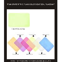 TRANSPARENT PVC PLAIN COLOR HEAT SEAL PLACEMAT