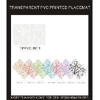 TRANSPARENT PVC PRINTED PLACEMA