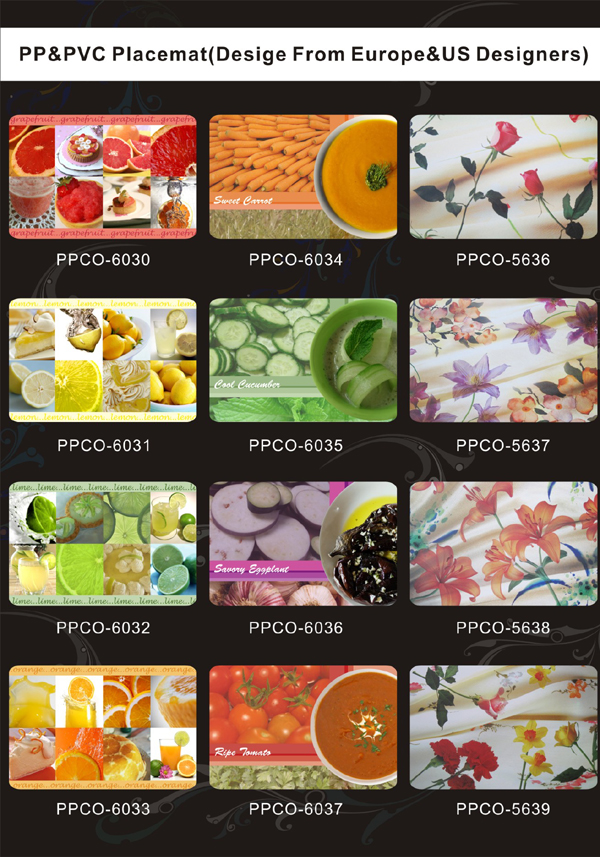 PP PRINTED PLACEMAT
