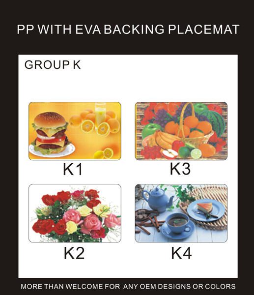 PP WITH EVA BACKING PLACEMAT