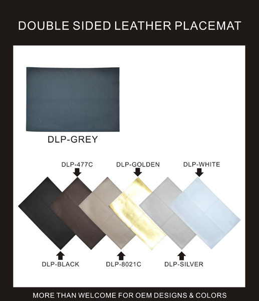 DOUBLE SIDED LEATHER PLACEMAT