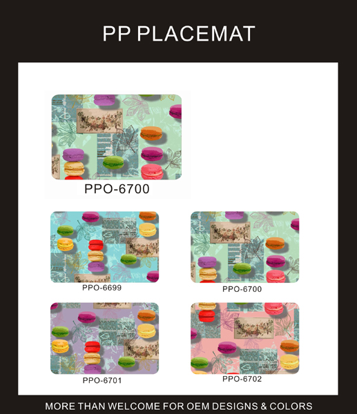 PP PRINTED PLACEMAT