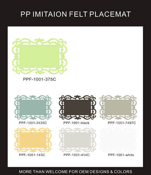 PP IMITATION FELT PLACEMAT