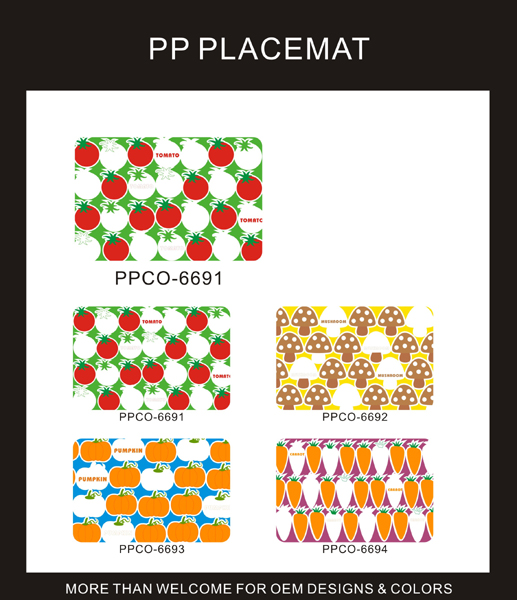 PP PRINTED PLACEMAT