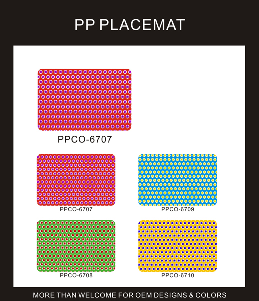 PP PRINTED PLACEMAT