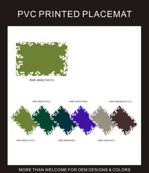 PVC PRINTED PLACEMAT
