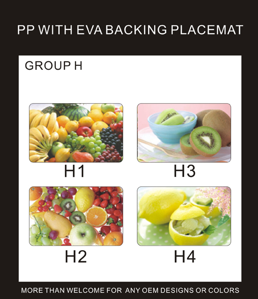 PP WITH EVA BACKING PLACEMAT