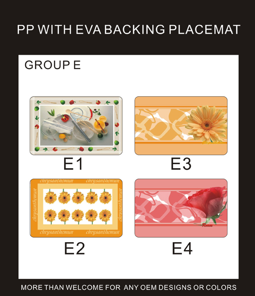 PP WITH EVA BACKING PLACEMAT
