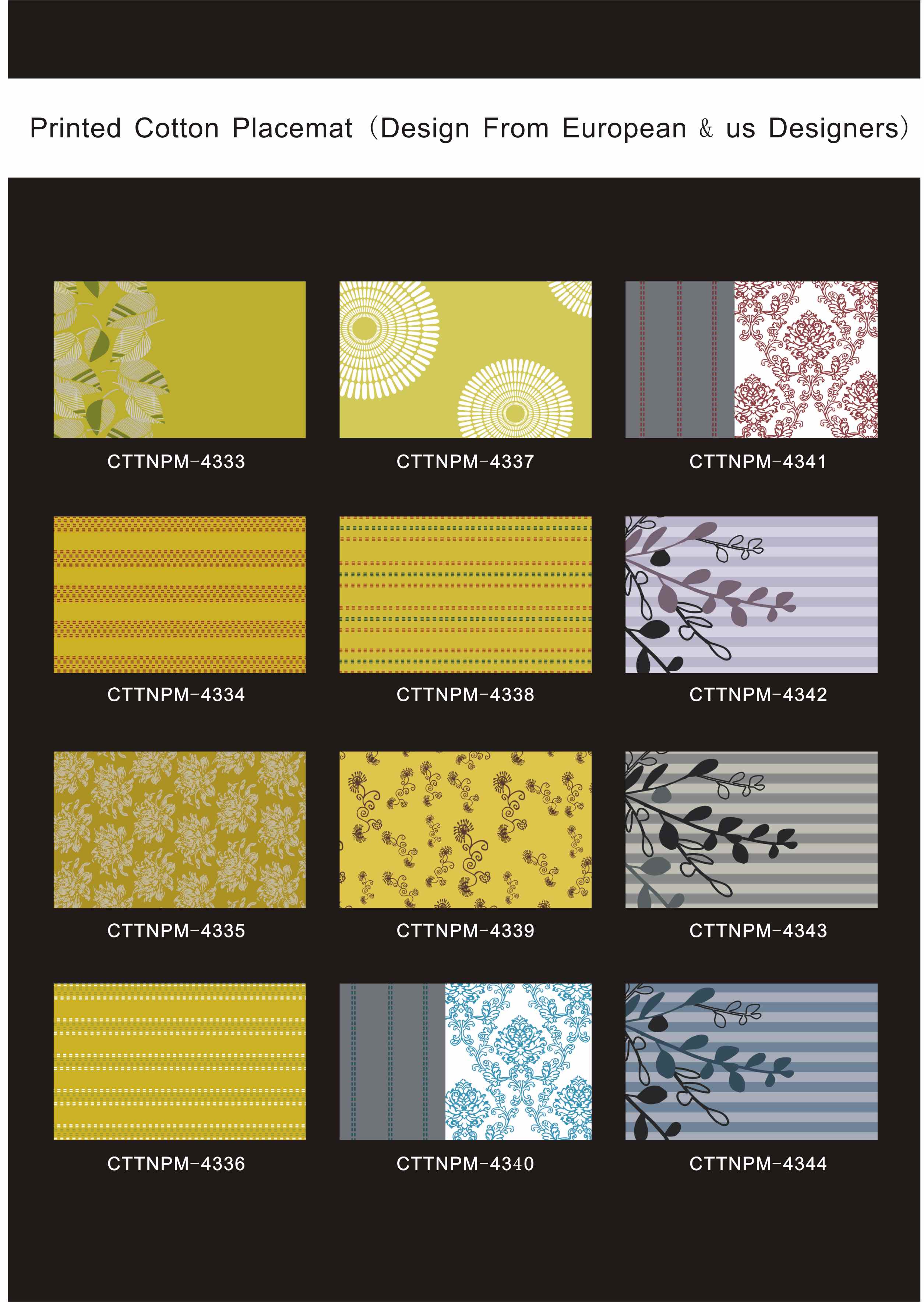 Printed Cotton Placemat