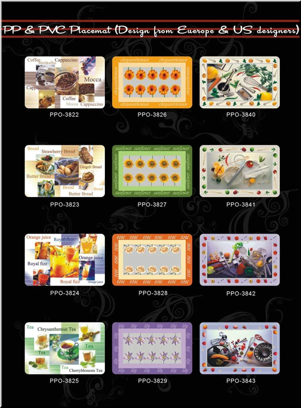 PP PRINTED PLACEMAT