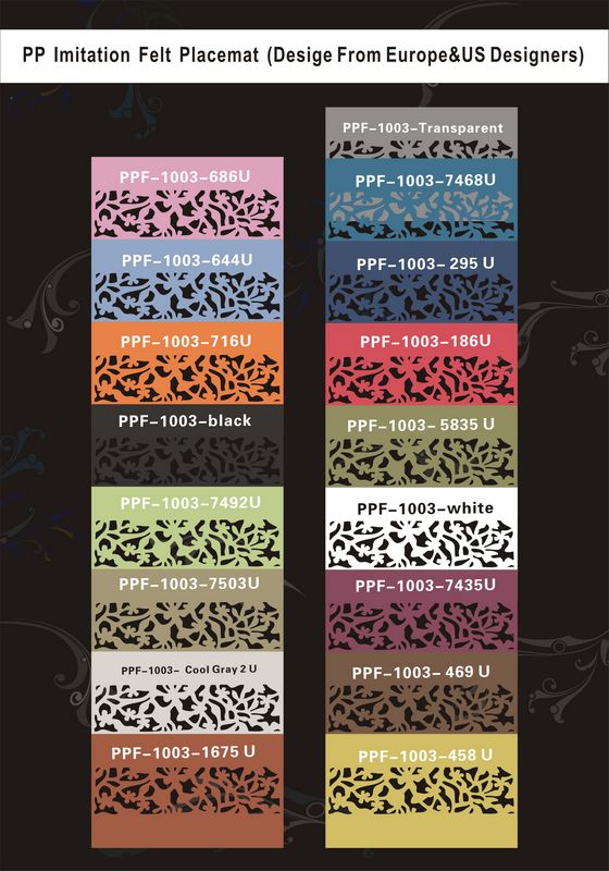 PP Imitation Felt Placemat