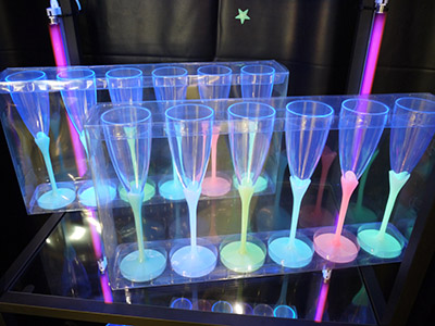 Glow in the Dark Champagne Glass