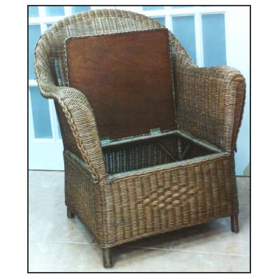 Wicker Storager Chair Oats