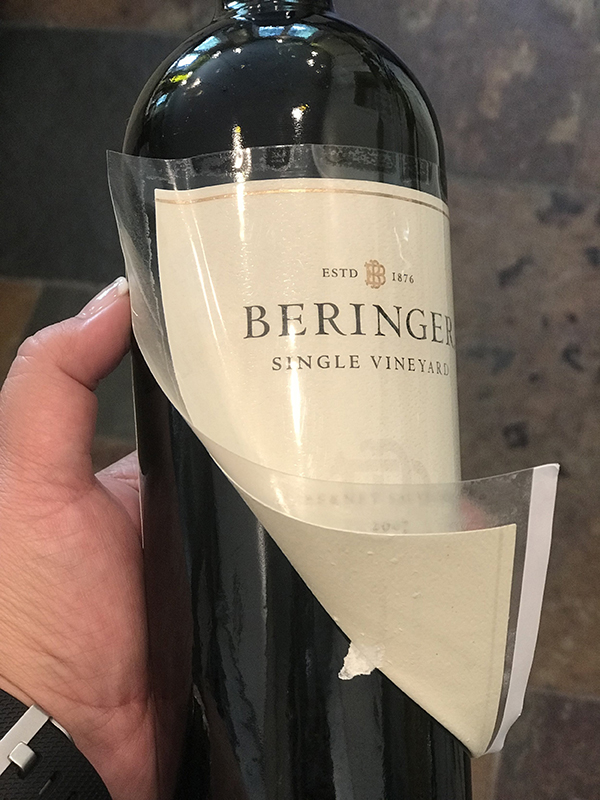 Wine Bottle Packaging Label
