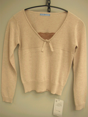 Ladie's V Neck Pullover