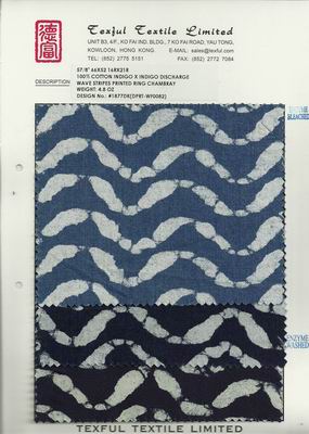 Indigo Discharge Print