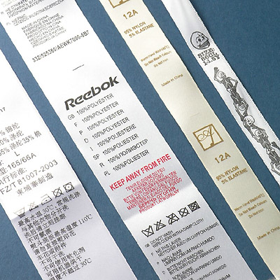 Satin label