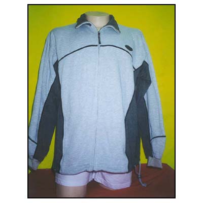 Sweater With Full Zipper, Cut and Zone