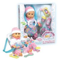 16 inches Talking Baby with Carrier (Stuff Body with PaPa MaMa voice)