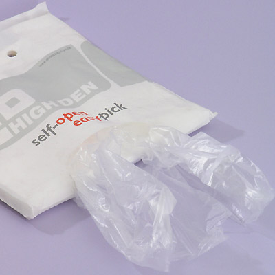 Self-open easy pick bag