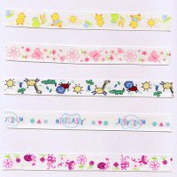 Silk Screening Colourful Silk Ribbons