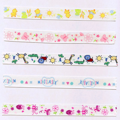 Silk Screening Colourful Silk Ribbons