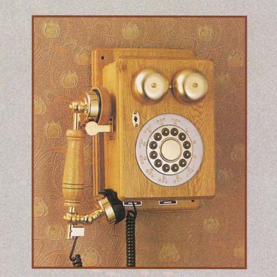 Wooden Antique Telephone -Country Wall