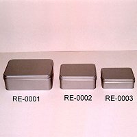 3 Item Rectangular Tin Box Set (can seperate by each Item)