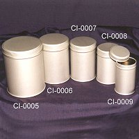 5 Item Round Tin Box Set (can seperate by each Item)