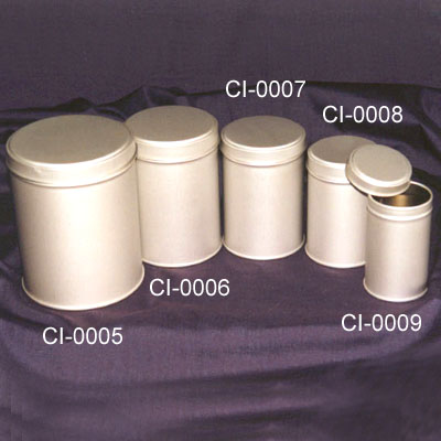 5 Item Round Tin Box Set(can seperate by each Item)