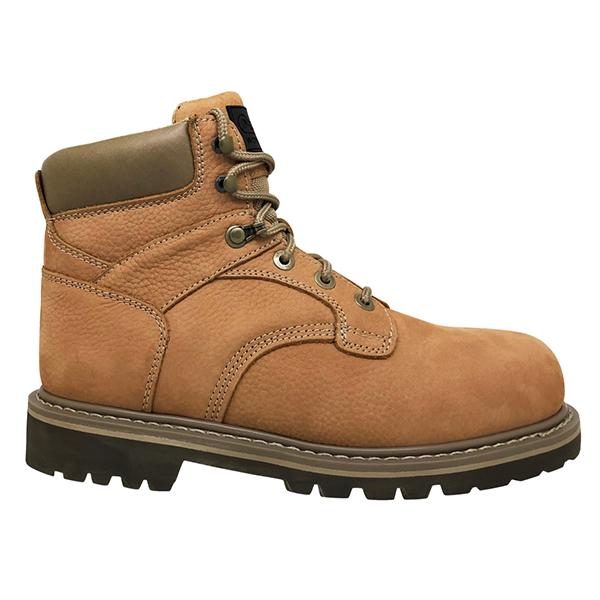 Men's 6 Inch Leather Work Boot with Steel Toe Cap, and Electric Hazard Functions