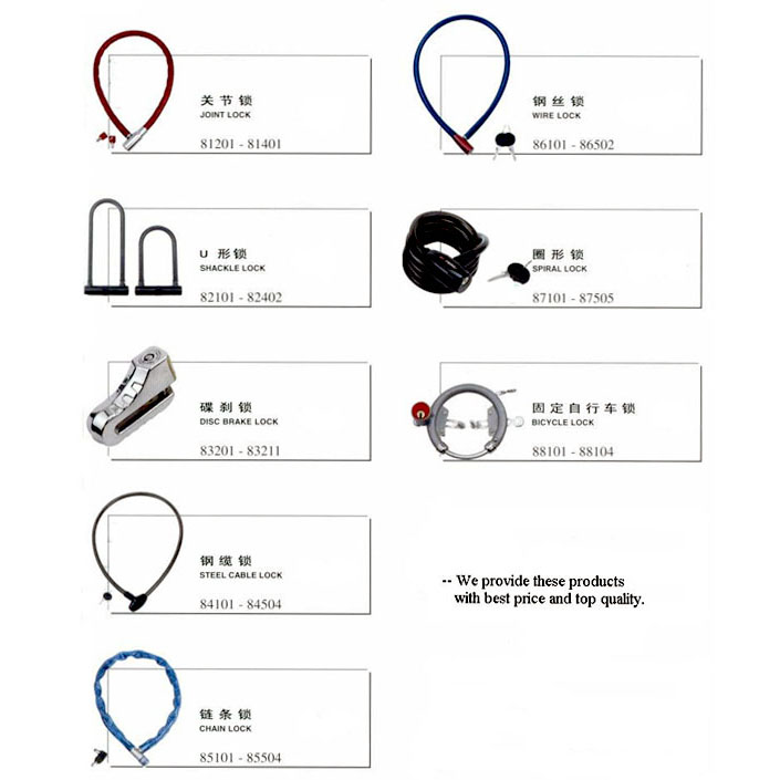 Bicycle and Motorcycle Lock