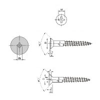 JWF (JIS Flat Head Wood Screw)