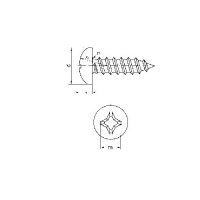 DTP (DIN Pan Head Tapping Screw) <DIN 7981>