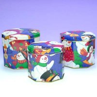 Set Of 3pcs Octagon Cannister