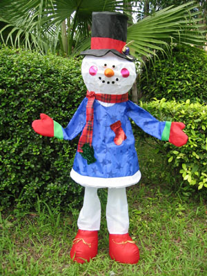 4 Feet Tall Snowman Standing Figure