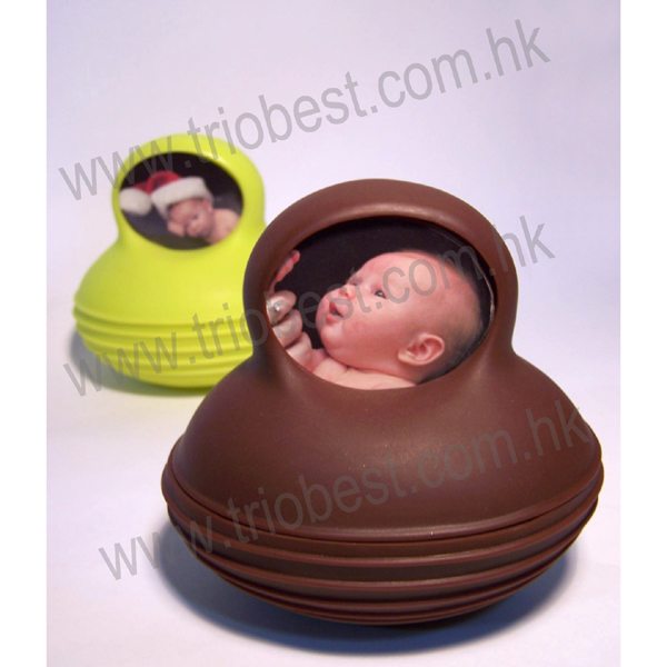 Roly Poly Face (plastic photo frame)