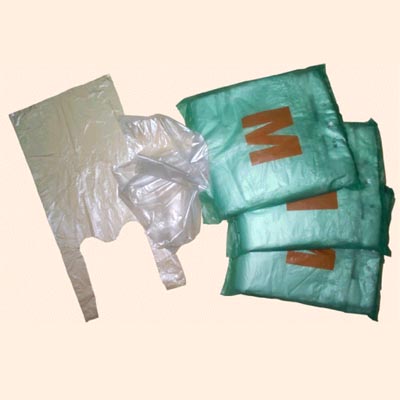 HDPE Transparent Knot bags in polybag dispenser