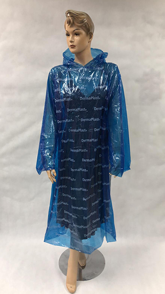 Disposable Rain Poncho with Sleeves
